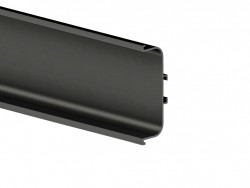 Профиль GOLA П-образный для нижних баз L=4200mm, черный анодированный, FRM9201.B