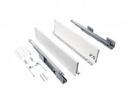 Комплект ящика Firmax Smartline, длина 350 мм, высота 199 мм , Push-to-Open, белый, FRM0735.007/199P
