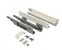 Комплект ящика Firmax Smartline, длина 500 мм, высота 64 мм, Push-to-Open, белый, FRM0750.007/64P