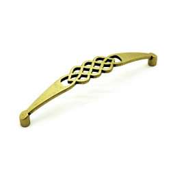 Ручка-скоба Treccia, Бронза патинированная, 128/136 мм, Классика, Gamet, Польша, UR46-0128-G0005